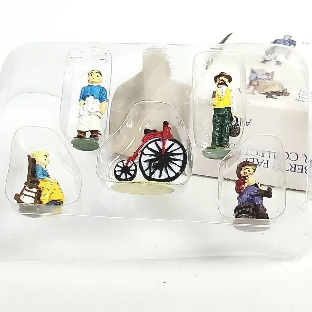 Liberty Falls Painted Pewter Miniature Bicycle Set